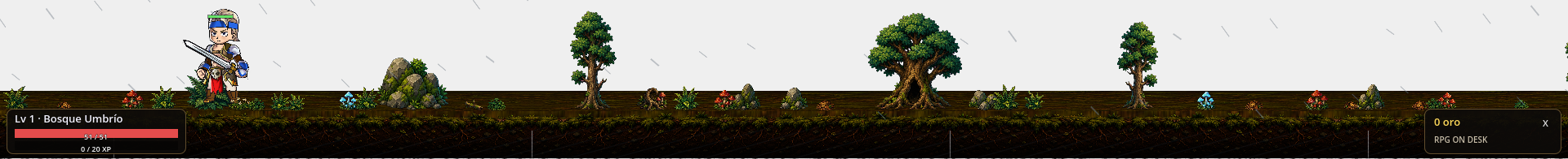 Bosque de RPG on Desk